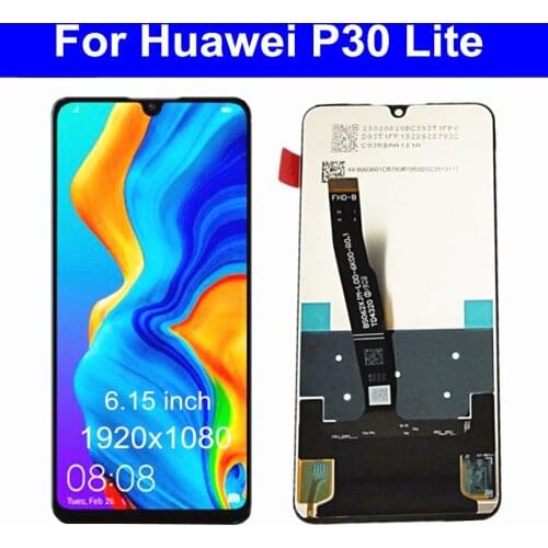 6.15" For Huawei P30 Lite LCD screen display Nova 4e MAR-LX1 LX2 AL01 MEA L22A LX3A with touch Panel Assembly Replacement