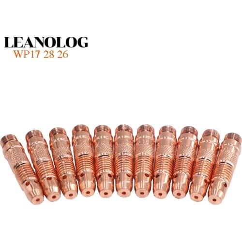 7Pcs Welding Tools Accessories TIG Inverter DC Welding Machine Welder Equipment 1.6/2.0/2.4/3.0/3.2MM TIG Tungsten Collet body