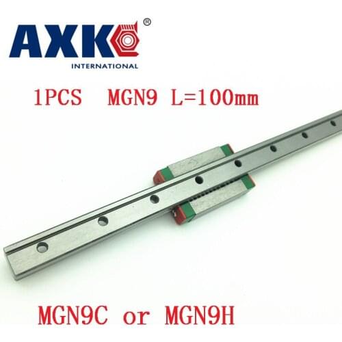9mm Linear Guide Mgn9 L= 100mm Linear Rail Way + Mgn9c Or Mgn9h Long Linear Carriage For Cnc X Y Z Axis