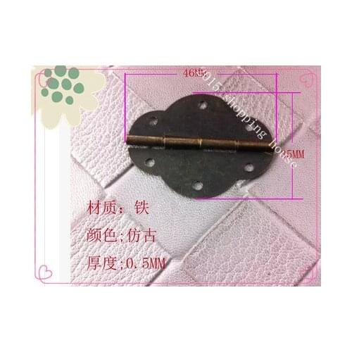 Antique furniture small hinge box wooden box packaging tin oval box hinges