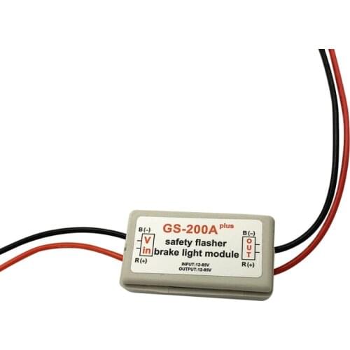 Car GS-100A LED Rear Brake Stop Light Lamp Strobe Flash Module Controller Plug and play waterproof design