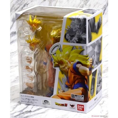 BANDAI S.H.Figuarts DRAGON BALL Original Super Saiyan Son Goku Action Collection Model Toy Anime Toys For Kids