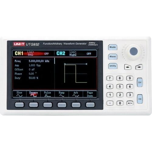 UNI-T UTG932 Function Arbitrary Waveform Generator Signal Source Dual Channel 200MS/s 14bits Frequency Meter 30Mhz