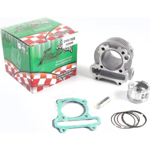GY6 50 60 80 100 Upgrade to 120 CC Cylinder Piston Kit 4-Stroke 120cc, Made In TaiWan High Quality 52mm bore add power 30