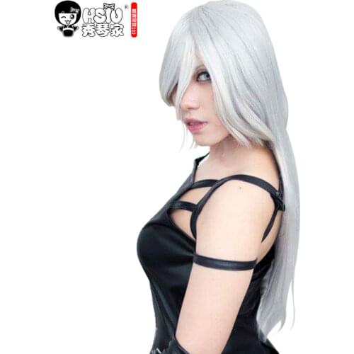 HSIU NEW High quality YoRHa No.2 Type A wig Cosplay Wig NieR:Automata A2 Costume Play Wigs Costumes Hair
