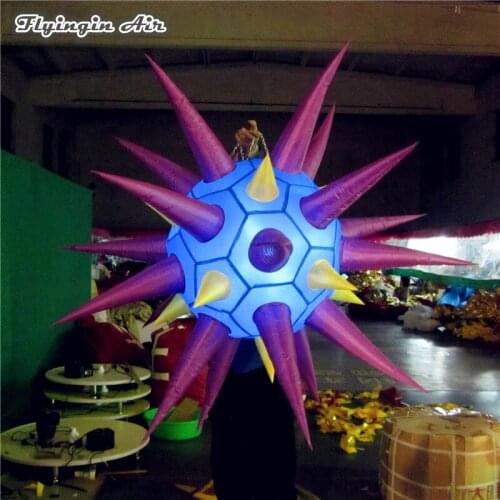 Customized Party Lighting Inflatable Balloons 1.5m Diameter Hanging Planet For Concert And Night Club Decoration