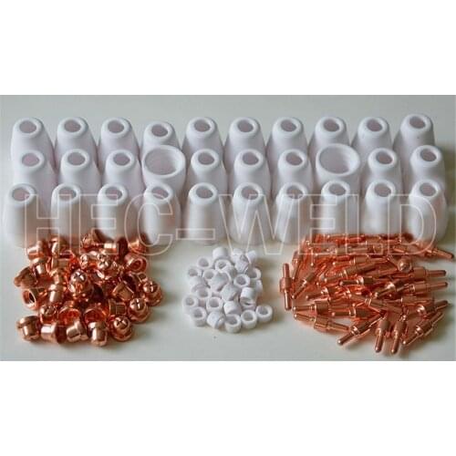 Plasma Electrode Tip Nozzle shield cup Ring for PT-31 LG-40 Plasma torch standard Accessories Discount package 130PK