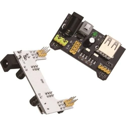 MB102 Breadboard Power Supply Module /MB102 white Breadboard Dedicated Power Module 2-way 3.3V 5V MB-102 Solderless Bread Board