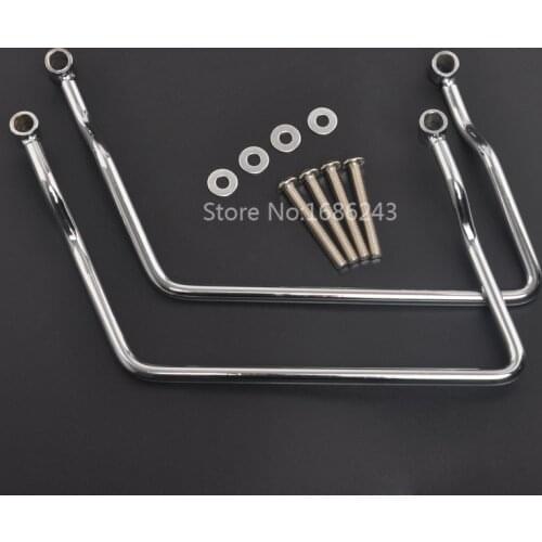 Motorcycle 16.5cm Saddlebag Support Bar For Honda Shadow ACE VT400 / VT750 1997-2003 Universal Luggage Bracket Protection Guard
