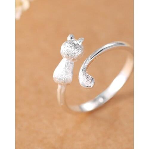 New Trendy Charm Cat Rings For Women Men Boho Knuckle Party Rings Punk Cocktail Jewelry Girls Gift anillos bijoux