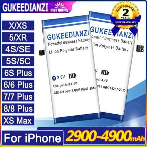New AAAAA Quality Battery For IPhone 6S 6 5S 5C X SE 7 8 Plus XR Xs Max High Real Capacity Zero Cycle Tool Tracking Number