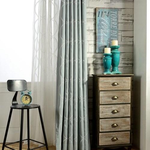 Korean Style Simple Branches Polyester Cotton Embroidered Curtain Tulle Atmosphere Modern All-match Living Dining Room Bedroom