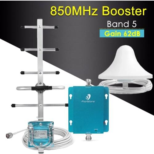3G Repeater CDMA 850MHz Cellular Signal Booster Band 5 Mobile Signal Repeater 62dB GSM Repeater 850 3G Signal Booster Amplifier
