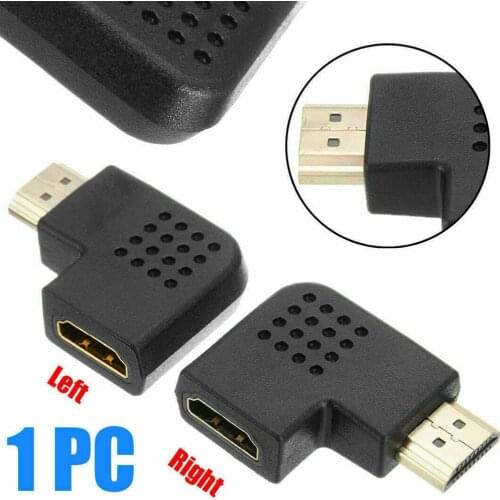 HDMI-compatible Adapter 90 Degree Right Male To Female Converter Extender For PS4 HDTV Projetor Laptop Monitor 1.4 Converter