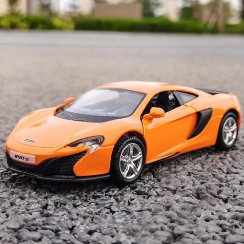 High Simulation Exquisite Diecasts&Toy Vehicles: RMZ city Car Styling Mclaren 650S Supersport 1:36 Alloy Diecast Model Toy Car