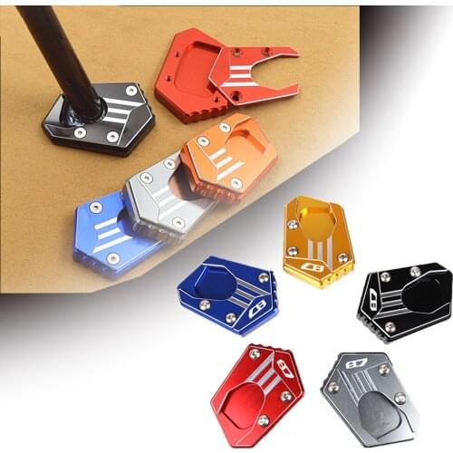 For HONDA CB125R CB300R CB400X CB500F CB500X 2021 2020 2019 2018 17 Motorcycle Side Stand Extension Enlarger Plate Pad CB Series