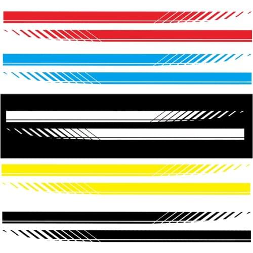 Universal Car Door Side Striped Stickers Stylish PVC Decals Decor Car Styling DIY Wrap Decal Auto Tuning Accessories Decoration