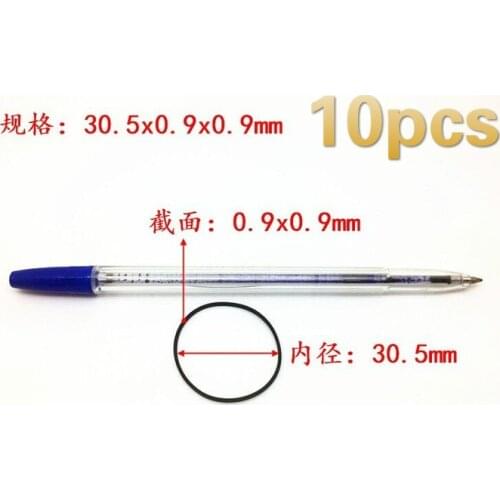 10pcs 30.5x0.9x0.9mm transmission drive belt for tape recorder / walkman / repeater / counter cassette deck