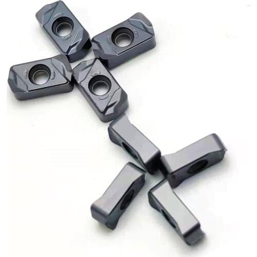 10PCS LNMU0303 ZER MJ 725 carbide insert lathe turning lnmu board CNC milling cutter, used for EXN03R fast feed milling tool