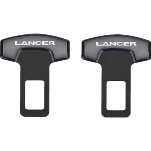 2PCS Car Belt Buckles Car Safty Belt Alarm Canceler Stopper for Mitsubishi Lancer accessories car styling