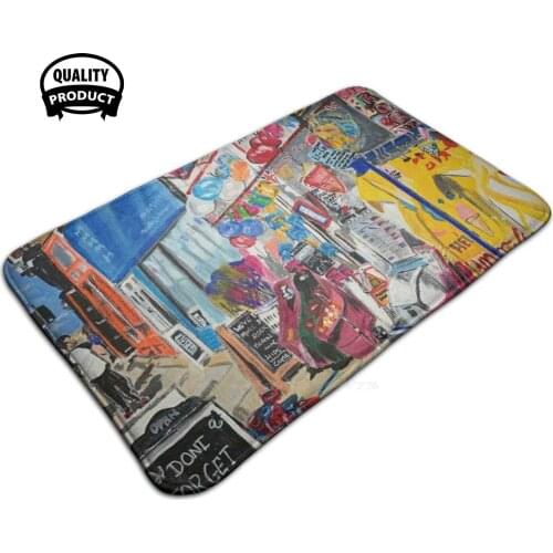 Margate Shops And Rock And Balloons In The Uk 3D Household Goods Mat Rug Carpet Foot Pad Margate Kent England Uk Shops Candy