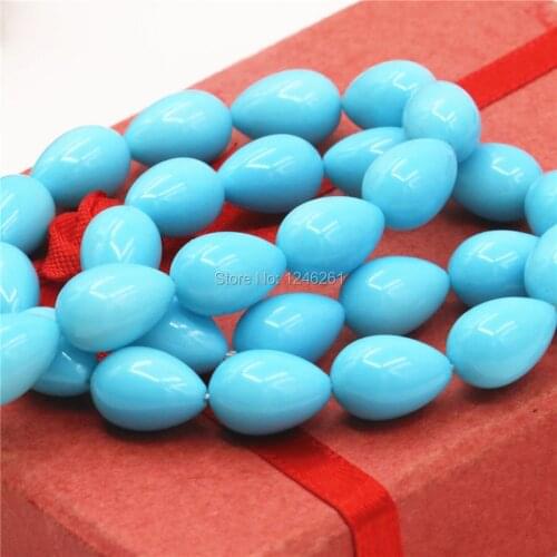 Accessories 9x13mm Blue Water Drop Beads Glass Pearl Beads Loose Beads Accessory Parts Jewelry Making Design Women Girls Gifts
