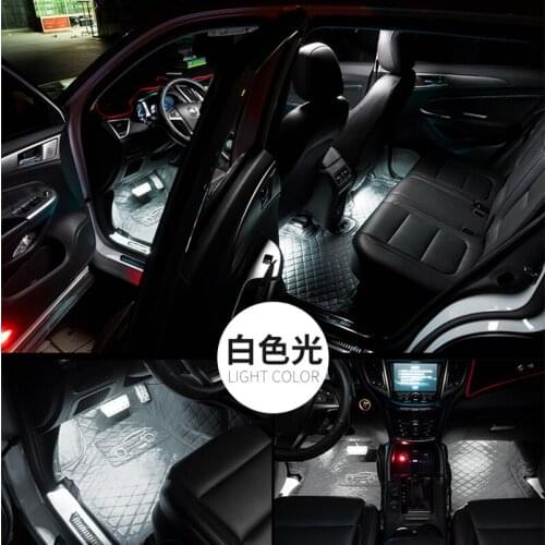 2pcs car LED foot lamp floor lamp decorative lamp for Opel Buick Volkswagen POLO Tiguan Passat Golf EOS Scirocco Bora Lavida Tou