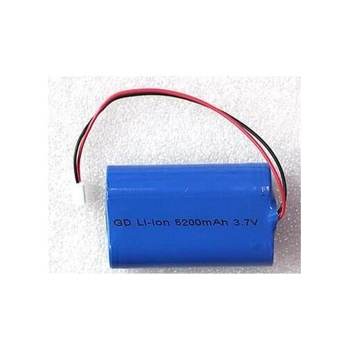Free ship 3.7v 5200mah 18650 li-ion rechargeable battery pack 18650-2P lithium ion battery