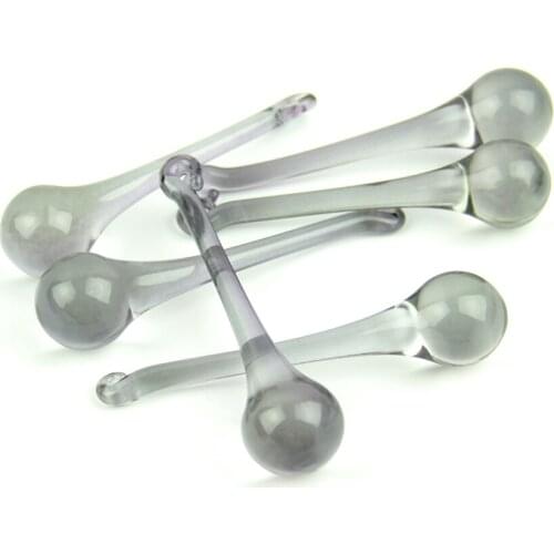 16x60mm/20x80mm Black Dia Crystal Flat Chandelier Light Glass Chandelier Parts Glass Spare Parts Crystal Christmas Ornaments