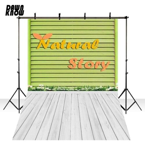 DAWNKNOW Vinyl Photography Background Kids Newborn Green Wood Floor Photocall Backdrop For Wedding Photo Studio Props GY024