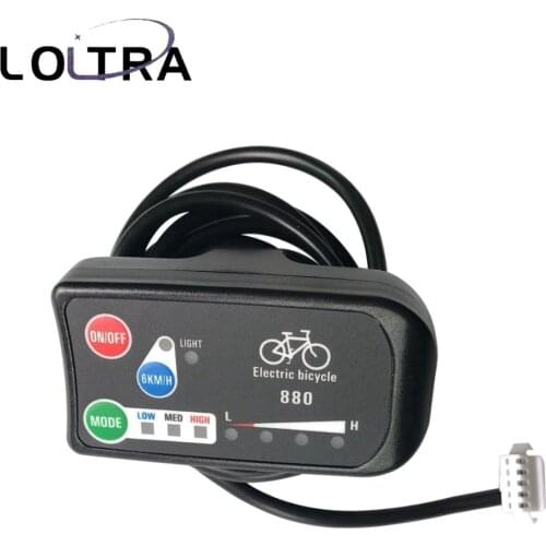 E-bike Display KT-LED880 36V 48V Universal Support LED Display Control Panel Electric Bicycle KT Display for KT Controller