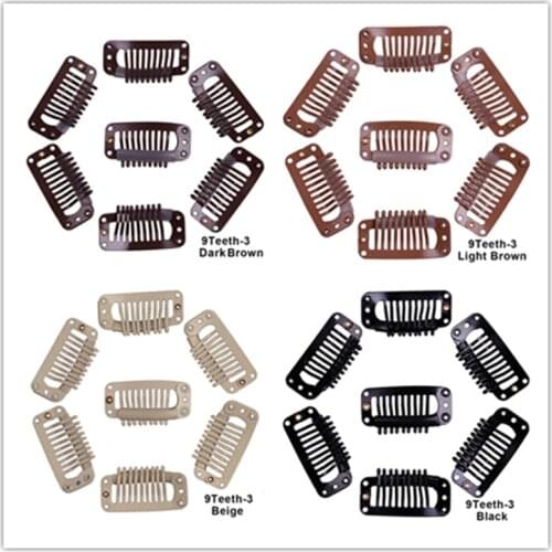 DIY Hairpin Pet Cats Grooming Accessories Clips Pet Hair Accessory 9-teeth drop-type elastic snap button stainless steel clip