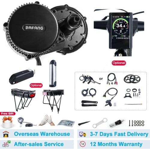 Ebike Bafang 36V 250W Mid Drive Motor 10A/15.6A/20A/22.5A Battery Electric Bicycle Conversion Kits BBS01B Electric Bike Engine