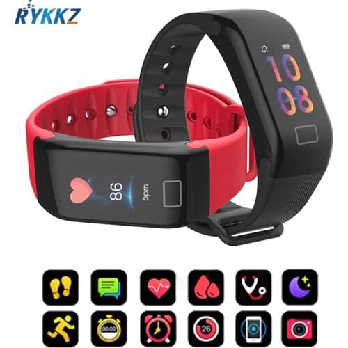 F1 Smart Fitness Bracelet waterproof Smart Band Blood Pressure Heart Rate Monitor Clock Health Watch Wristband for Android IOS