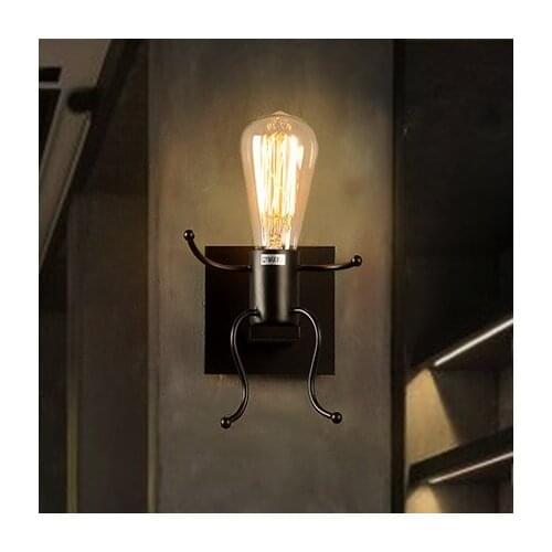 Loft Style Creative Villain Vintage Wall Light Fixtures Industrial Wind Edison Wall Sconce For Stair Bedside Wall Lamp Lighting