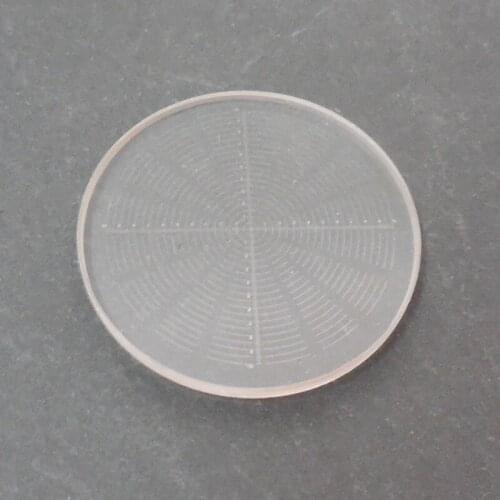 24mm Microscope Eyepiece Graticule Measuring Glass Micrometer for Stage Micrometer Slide