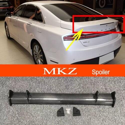 MKZ 2017-2022 Real Carbon Fiber GT-style Car-styling Sporty Rear Trunk Wing Spoiler for Lincoln MKZ 2017-2022 Sedan