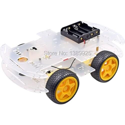 4WD Smart Robot Car Chassis Kits With Strong Magneto Speed Encoder