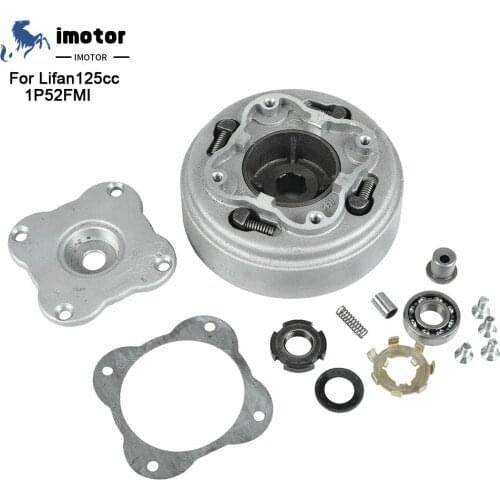 125cc Complete Manual Clutch Assembly Kit For 52.4mm Bore Lifan 125cc Start In Neutral Horizontal Kick Starter Engines Pirt Bike