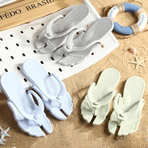 Womens Slippers Summer Folding Travel Portable Slippers Home Flip-Flops Beach Flat Bottomed Light Female Sandals Flip Flop