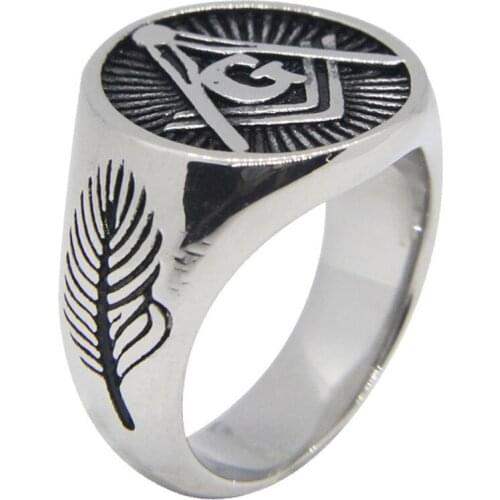 Rany&Roy Newest Size 7-14 Leaf Polish Ring 316L Stainless Steel Fashion Jewelry Punk Style Band Party Ring