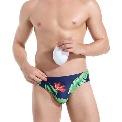 Sexy Pouch Pad Mens Swimming Briefs Nylon Quick Dry Sport Swimwear Fashion Male Low Waist Breathable Beach Pool Bikini Swimsuit