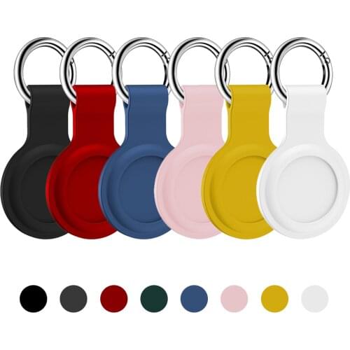 Silicone Protective Cover For Aircovered AirTag Case Protector Bumper Case Compatible with Apple AirTags Covers Tracker Buckle