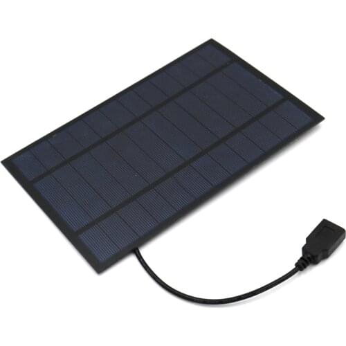 Solar Panel 6V 4.2W Output USB Solar Cell Outdoor 18650 Battery Charger USB Female Port 6 V Charge Regulators Solar Panel