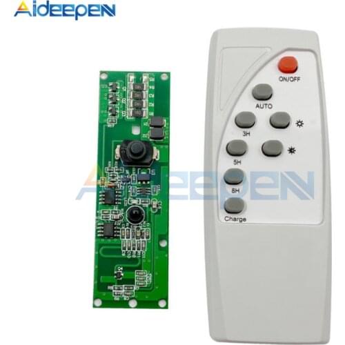 3.2V 3.7V Microwave Radar Body Induction Solar Wall Light Switch Circuit Board Remote Control Solar LED Driver Controller Board