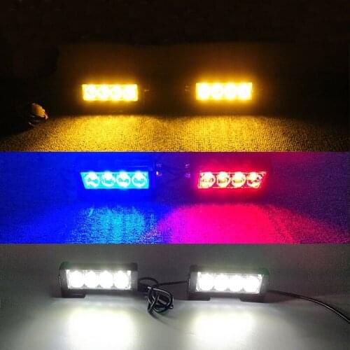 Led flasher control motorcycle fog lights 2x 4 led Moto DRL Day driving Warning signal indicator Police strobe flash headlight