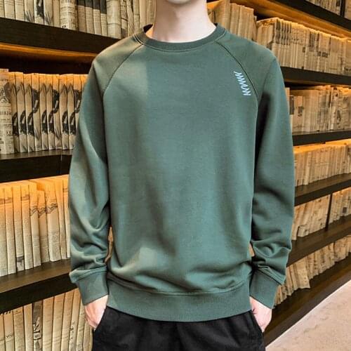 Spring and autumn new sweater mens long-sleeved T-shirt trend with round neck bottoming shirt clothes mens spring clothes