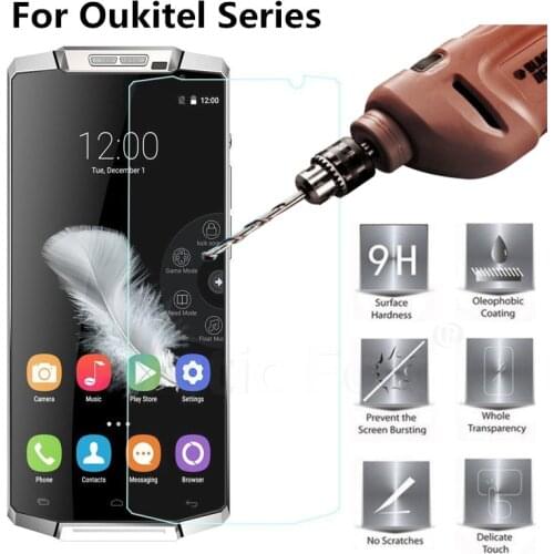 2pcs 9H Tempered Glass Screen Protector For Oukitel C4 c5 K10000 K6000 k4000 U7 Pro Protective Premium Anti-Explosion Film Guard
