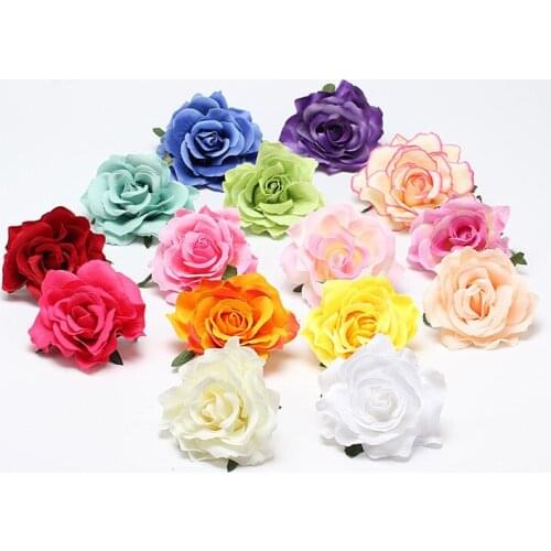 New DIY 1PCS Rose hair clips Bohemian rich rose side clips Beach beach accessories hair clips Artificial flower hair clips