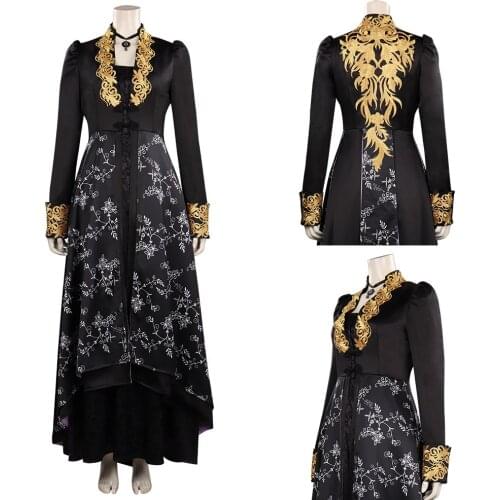 Yennefer Cosplay Costume Outfits Dress Halloween Carnival Suit For Women Girls